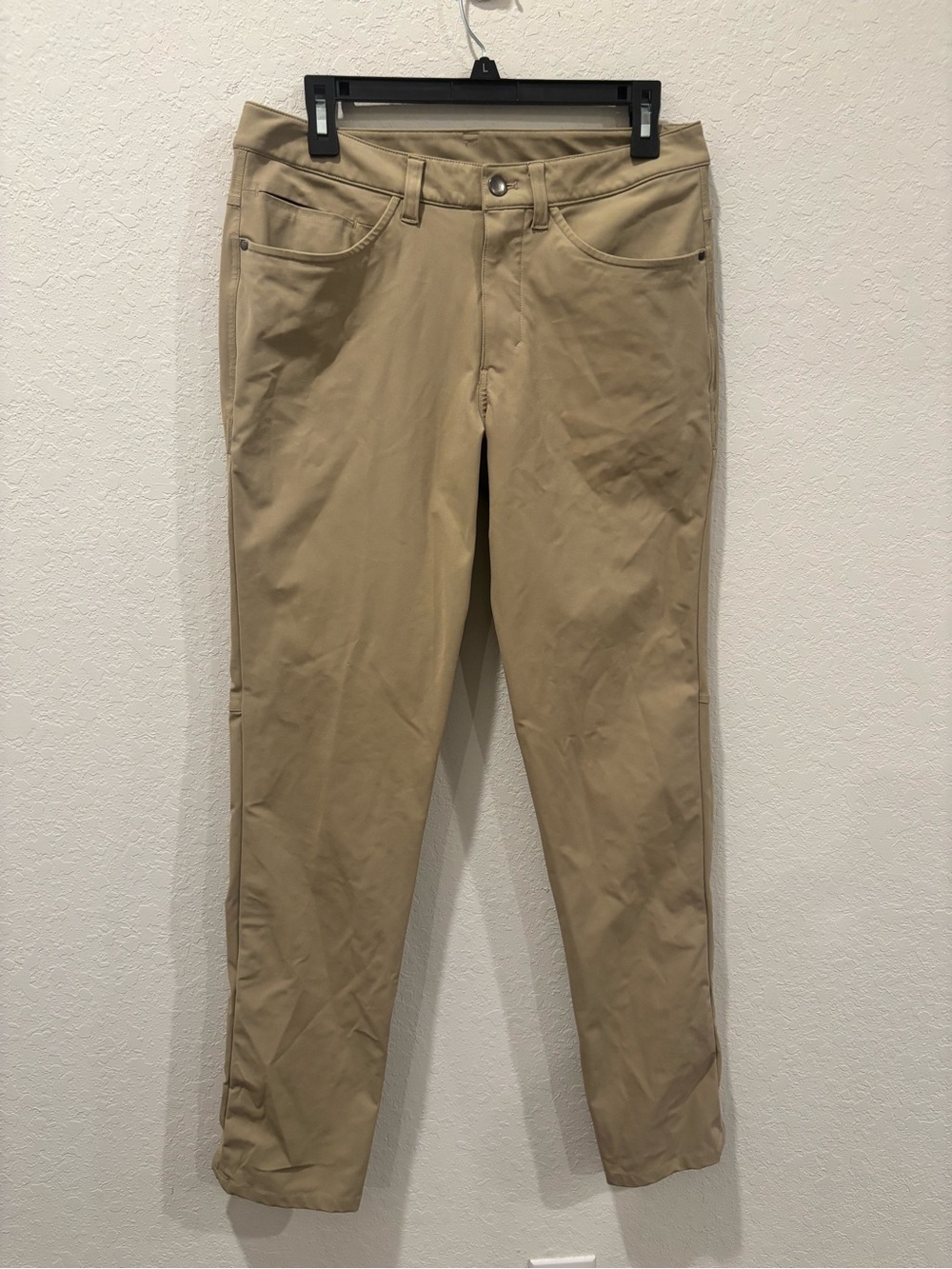 Lululemon ABC Pant Classic Fit Mens 30 Khaki Tan 5 Pocket Stretch Golf Pants